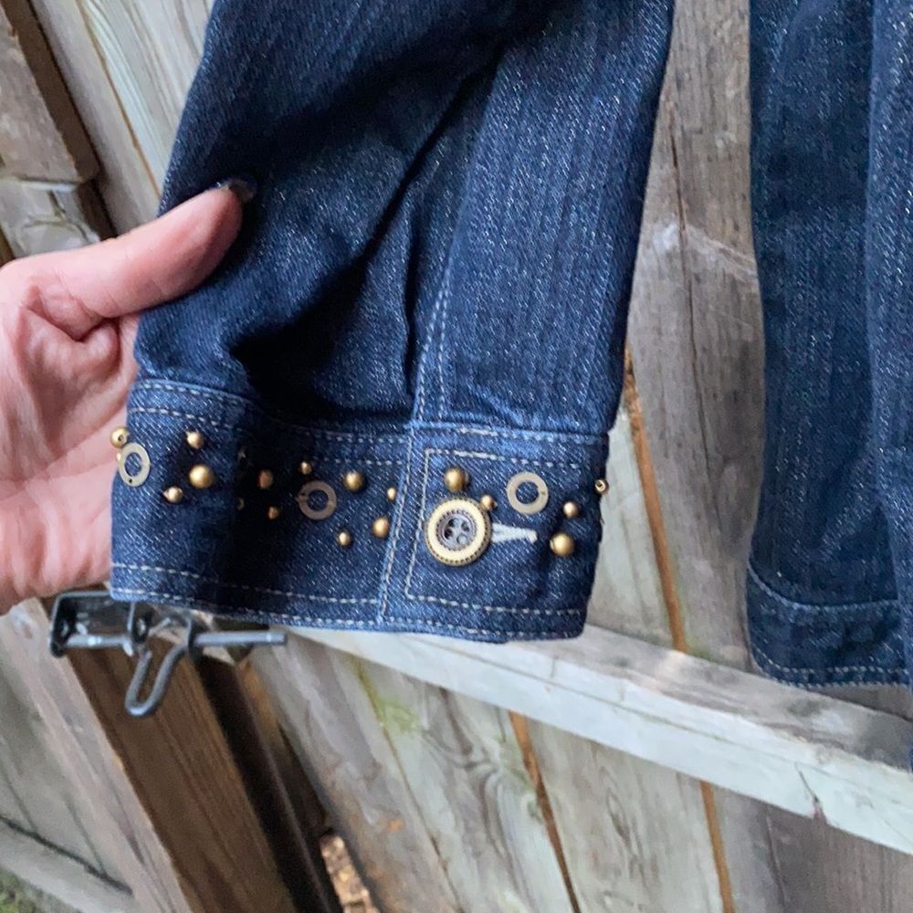 Ruby Rd. Denim jacket sz. Large petite - Picture 2 of 3